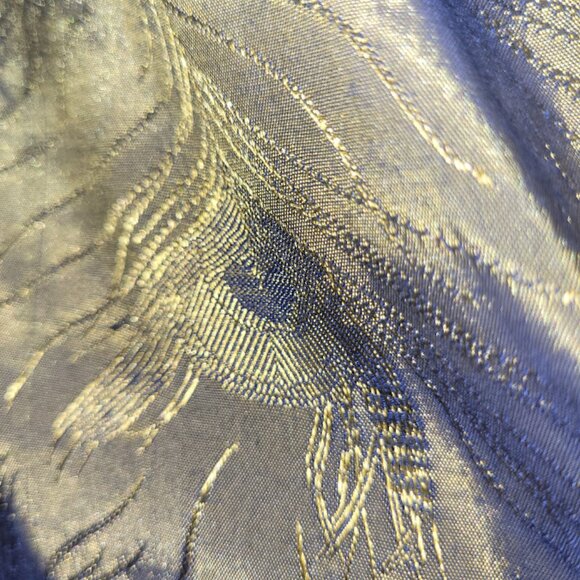 Lane Bryant Gold Blue Blouse Size 26/28 - Picture 2 of 4